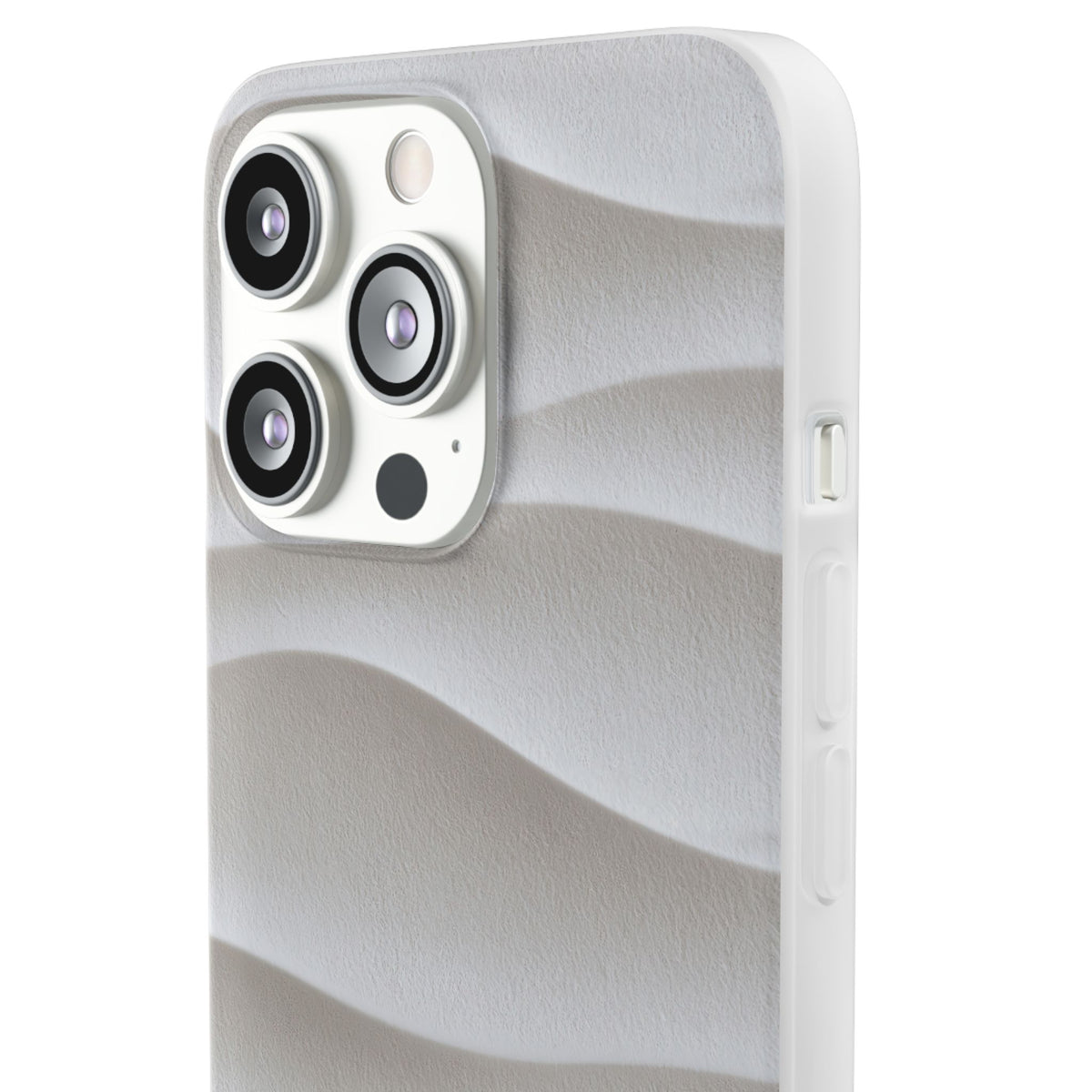 Sculpted Dune Relief · Lite Phone Case for iPhone ·  White