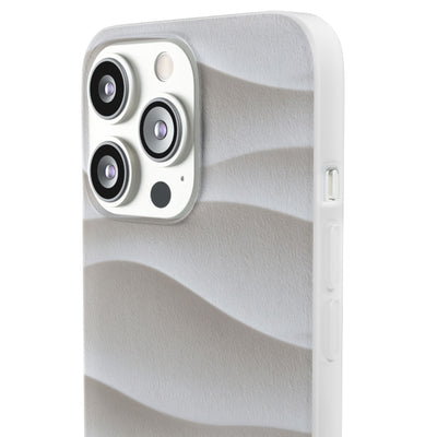 Sculpted Dune Relief · Lite Phone Case for iPhone ·  White