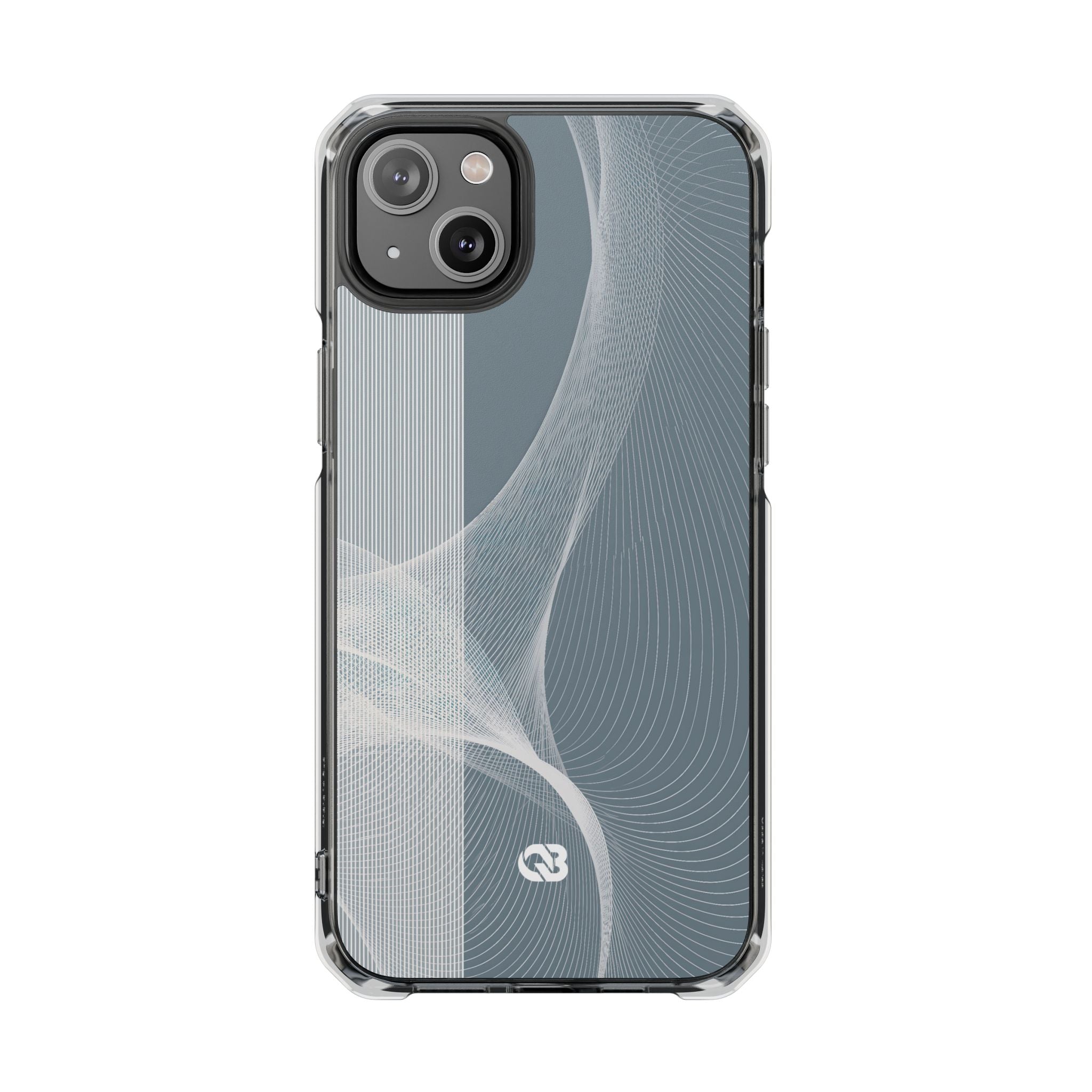 Grey Impact MagSafe Phone Case for iPhone - Slate Mesh Horizon
