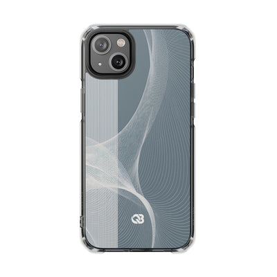 Grey Impact MagSafe Phone Case for iPhone - Slate Mesh Horizon