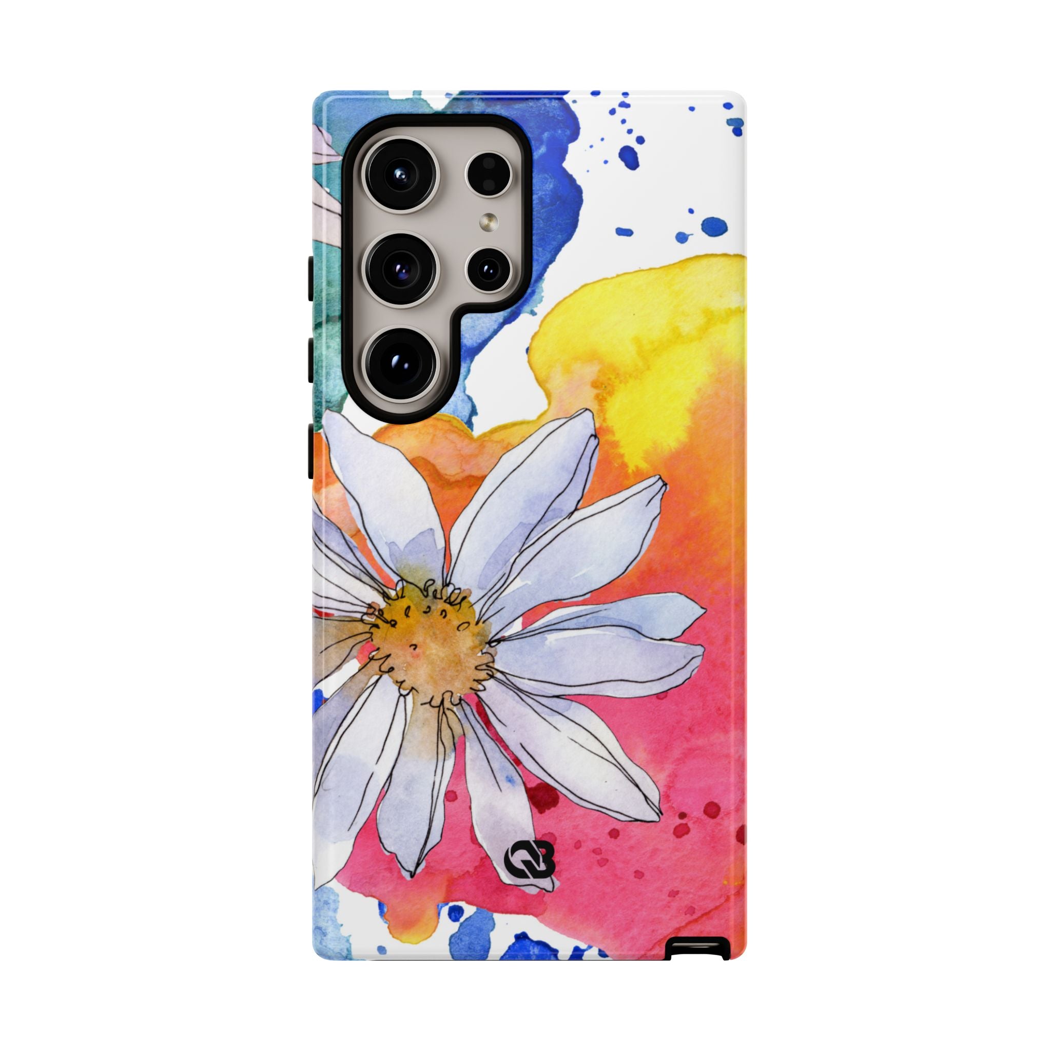 Vivid Bloom Splatter · Tough Phone Case for Samsung