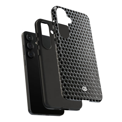 Brushed Perforated Steel · Tough Phone Case for Samsung · Silver