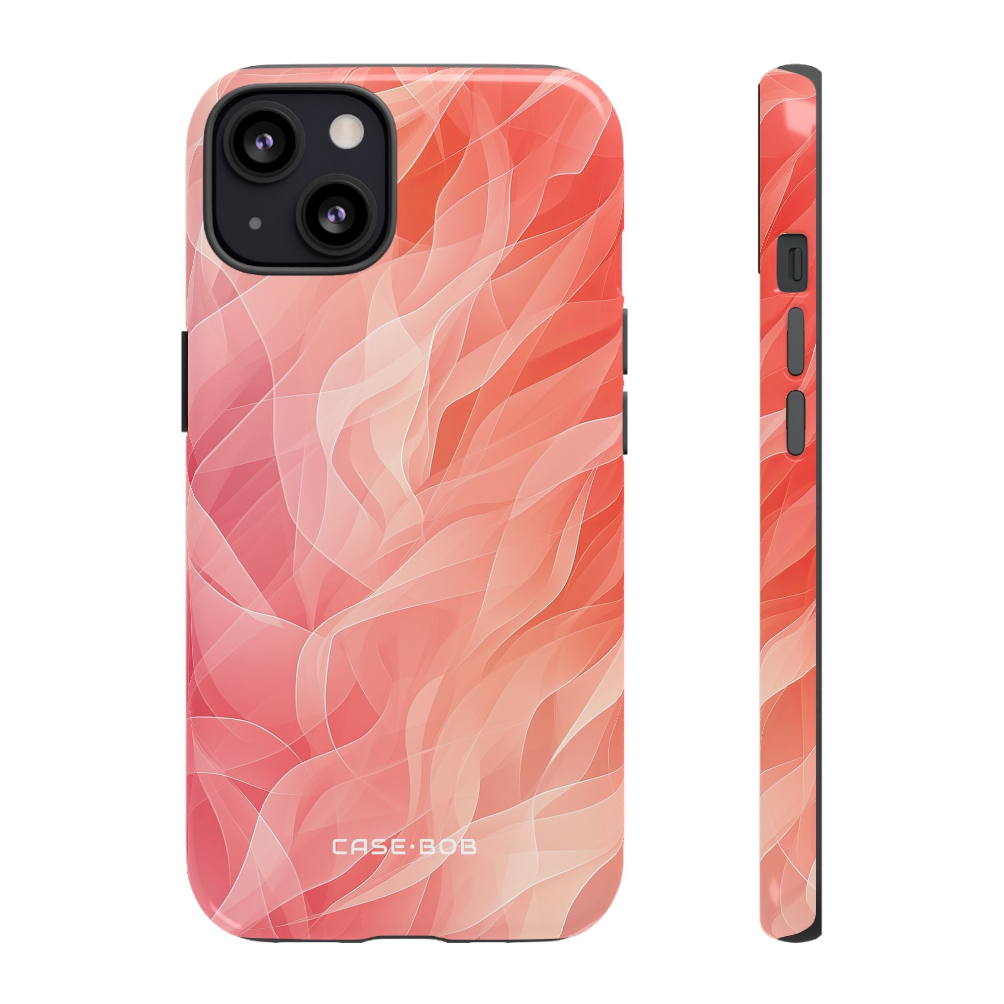Peach Wave Drift iPhone 13 Case - Tough