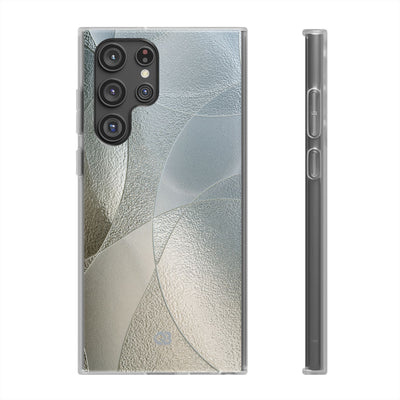 Silver Lite Phone Case for Samsung - Frosted Silver Mosaic