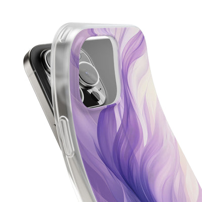 Amethyst Silk Waves · Soft Phone Case for iPhone