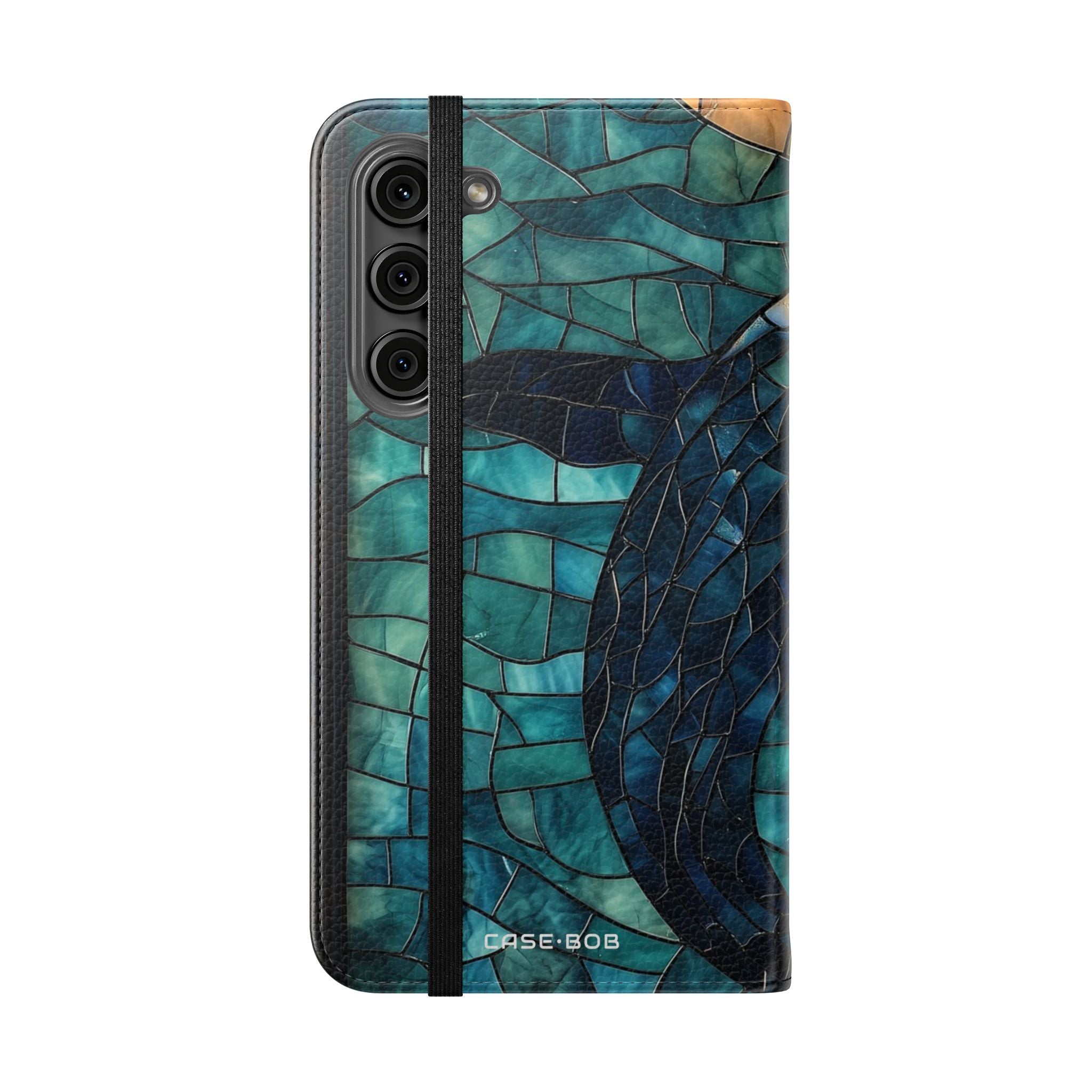 Blue Whale Mosaic - Samsung S23+ Case - Wallet