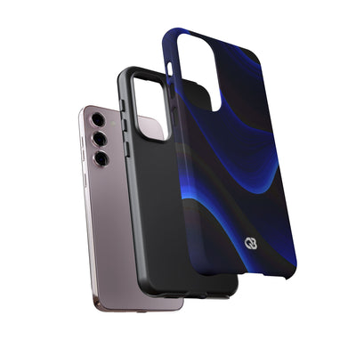 Blue Tough Phone Case for Samsung - Electric Cobalt Flow