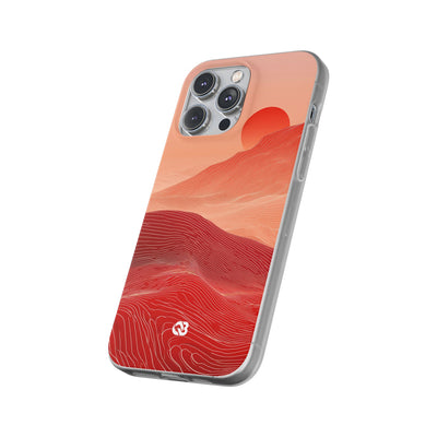 Red Lite Phone Case for iPhone - Crimson Ridge Lines