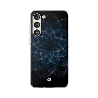 Blue Lite Phone Case for Samsung - Cobalt Geometric Bloom