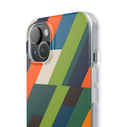 Diagonal Blaze iPhone 15 Plus Case - Soft