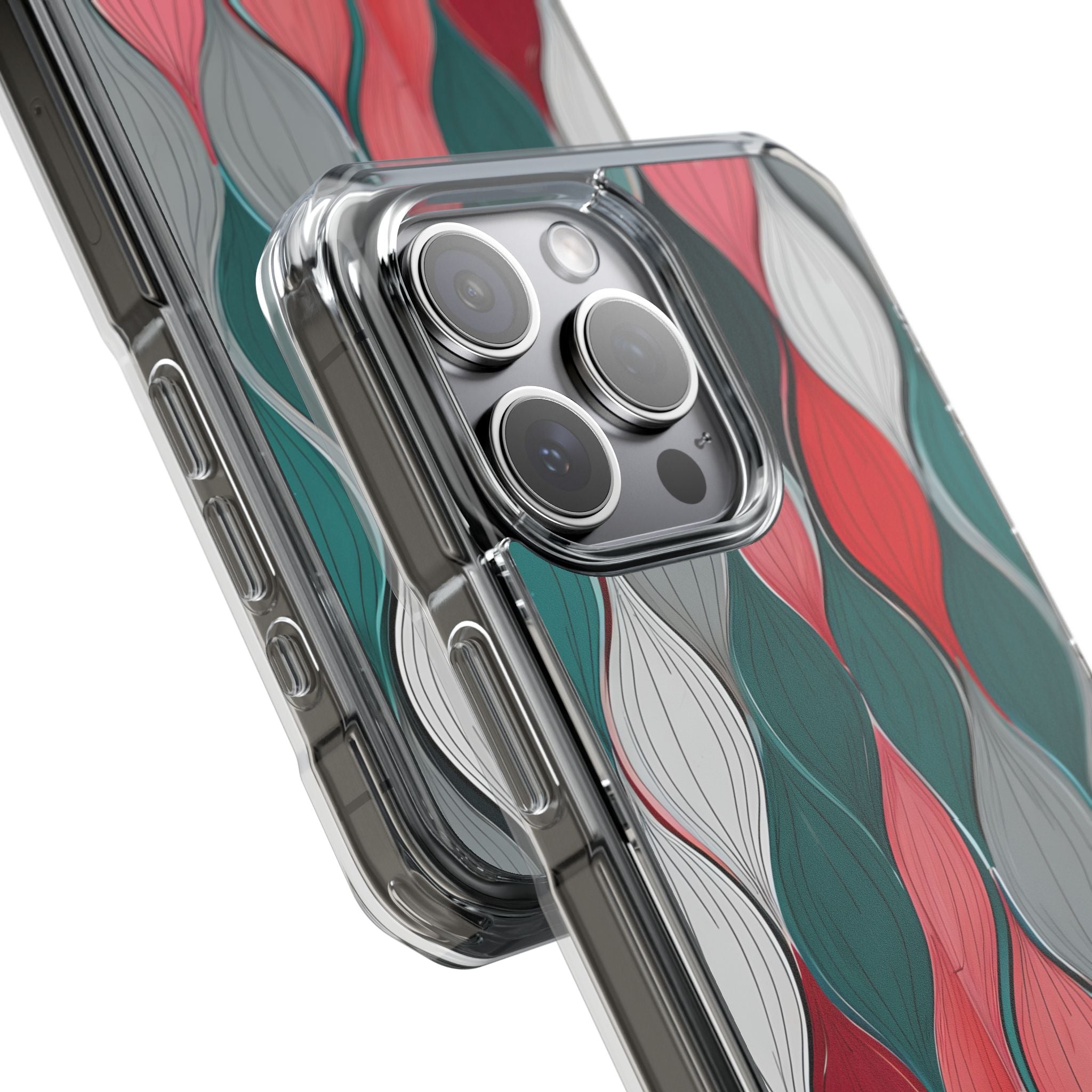 Leaf Cascade Teal iPhone 15 Pro Max Case - Impact