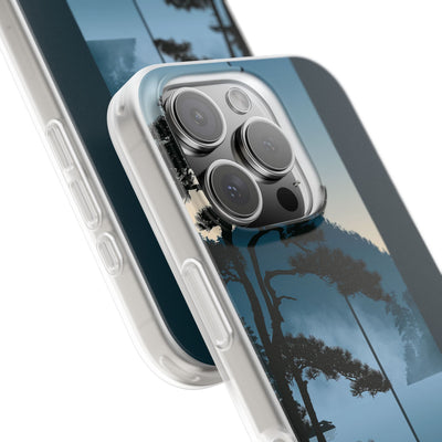 Blue Lite Phone Case for iPhone - Kyoto Mist Pine