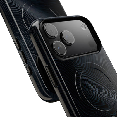 Black Tough 2.0 Magsafe Phone Case for iPhone - Obsidian Ridge Flux