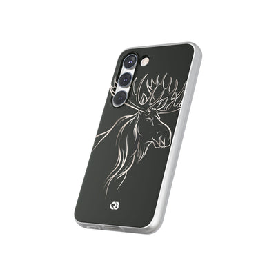 Nordic Moose Contour · Lite Phone Case for Samsung · Black