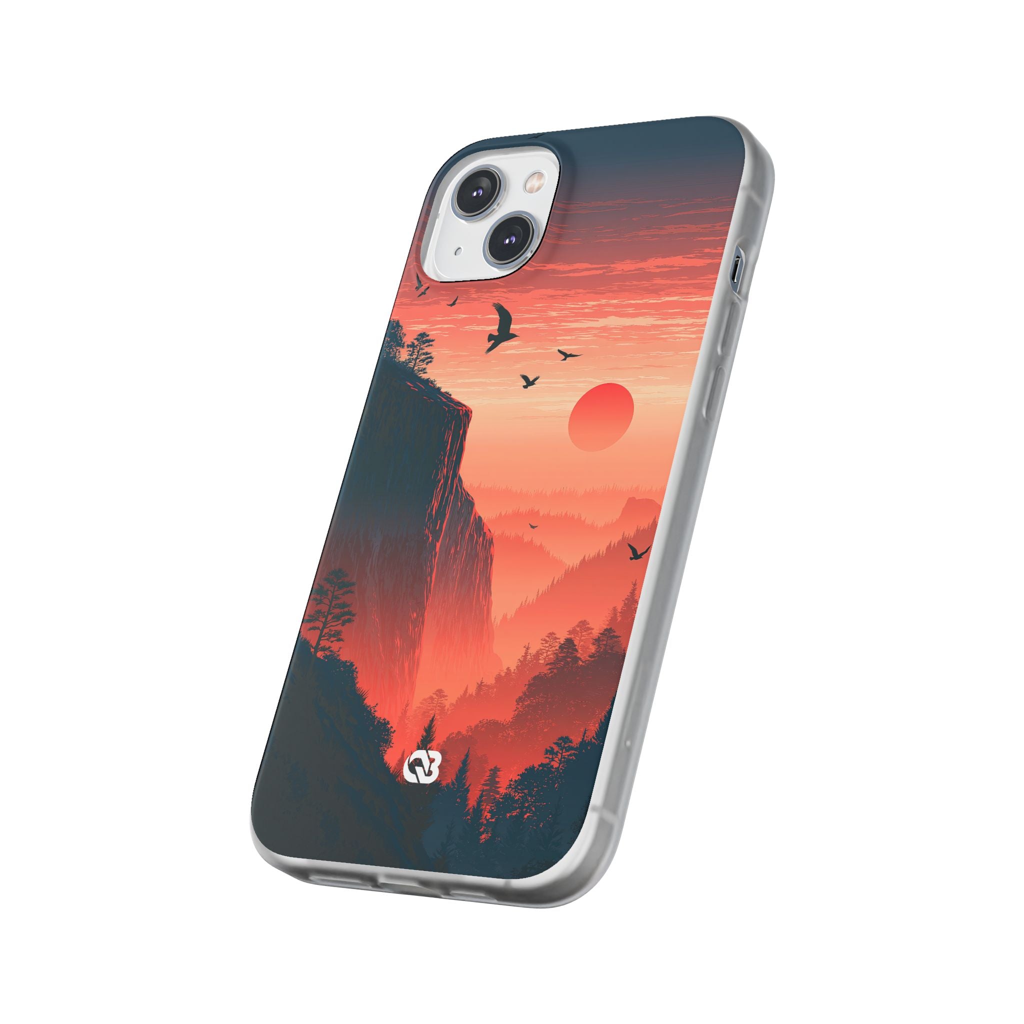 Orange Lite Phone Case for iPhone - Crimson Ridge Flight