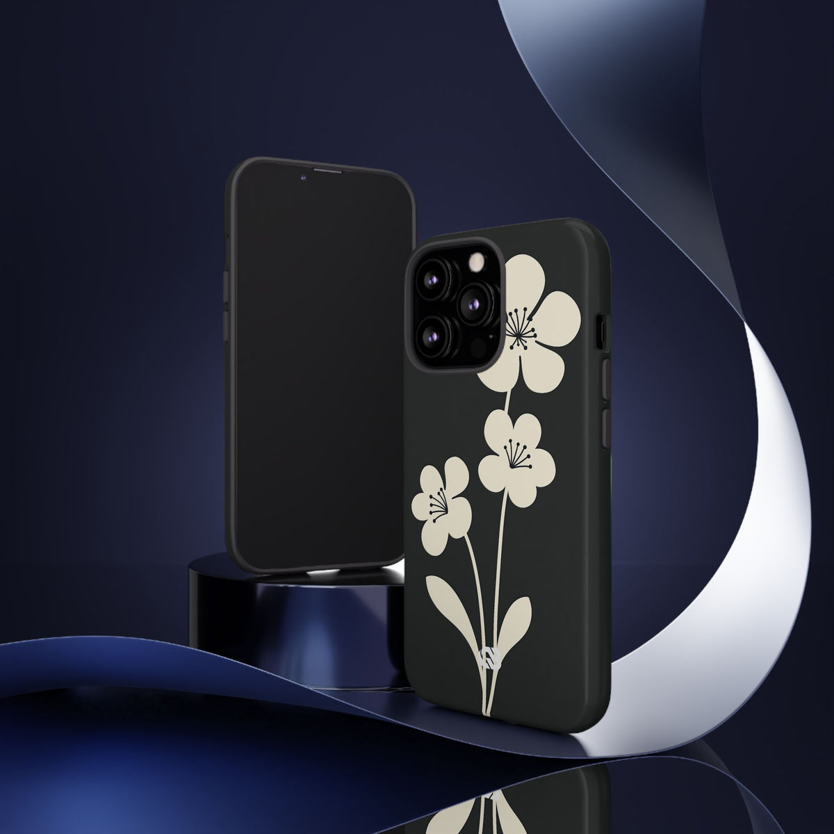 Nordic Blossom · Tough Phone Case for iPhone · Black