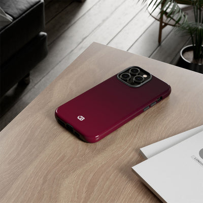 Red Tough Phone Case for iPhone - Deep Sangria Gradient