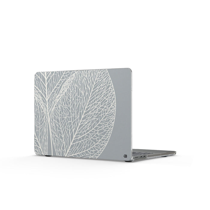 Minimal Leaf Skeleton · Clear Hard Case for MacBook · Grey