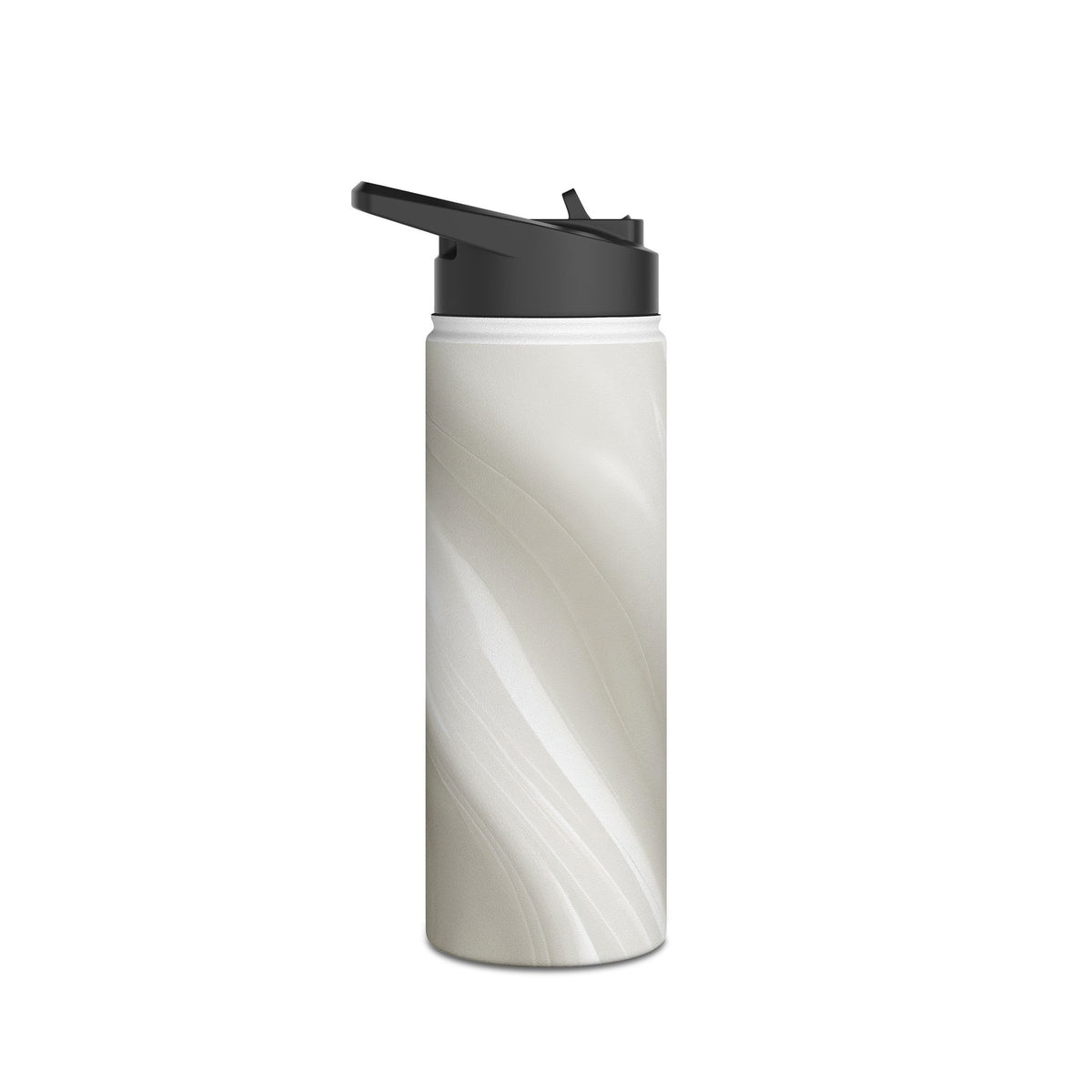 Liquid Enamel Fold · Insulated Water Bottle · White