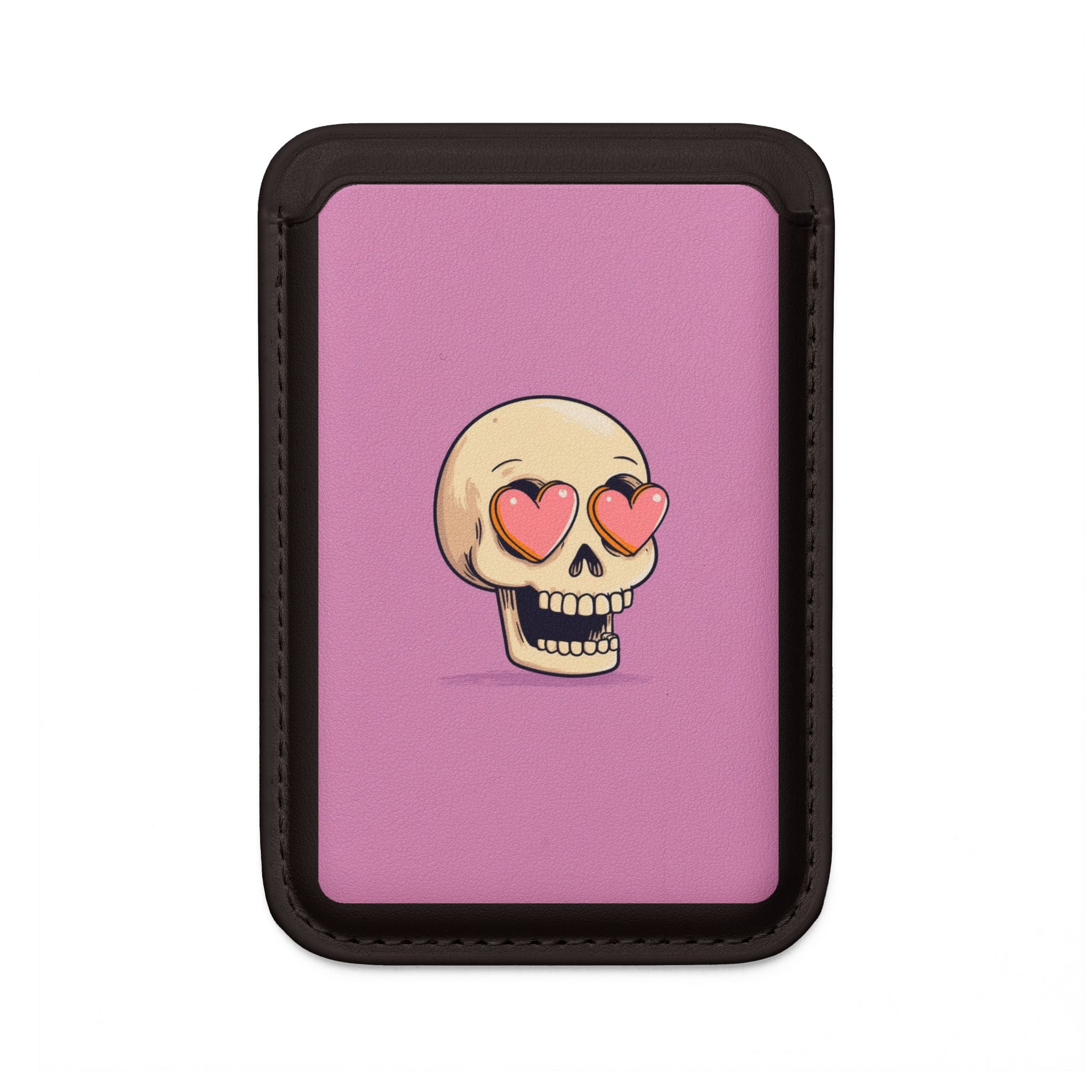 Heart Eyes Skull Wallet – MagSafe Ready