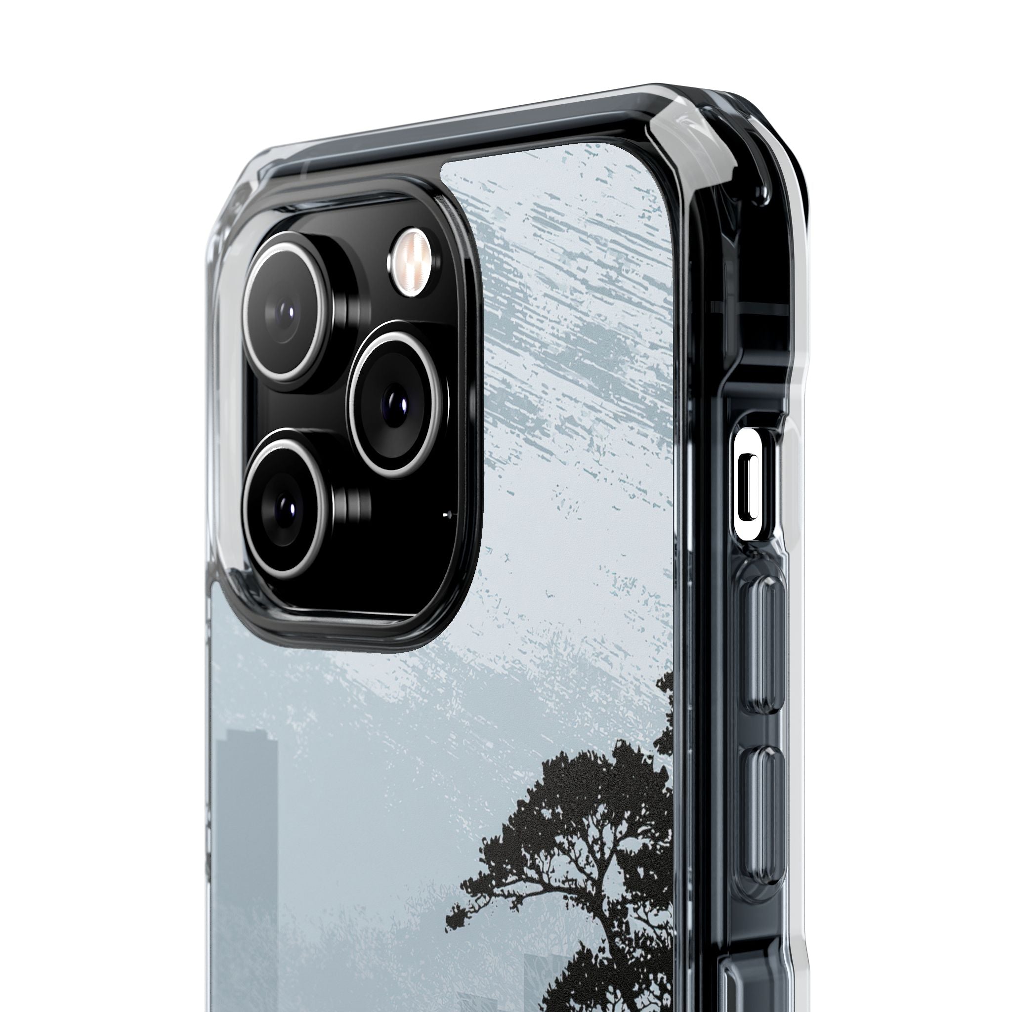 Grey Impact MagSafe Phone Case for iPhone - Steel Slate Zen