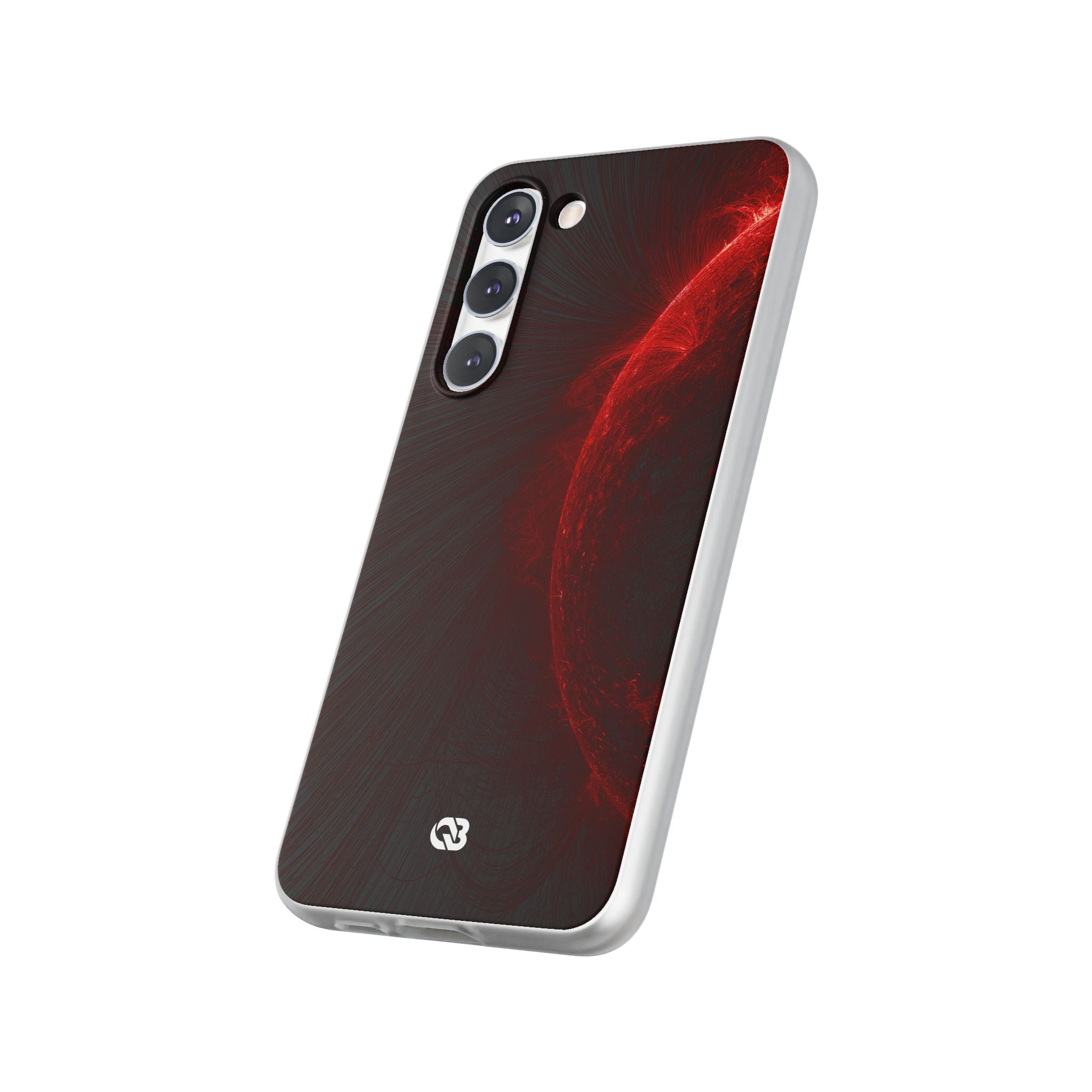 Red Lite Phone Case for Samsung - Solar Crimson Flare