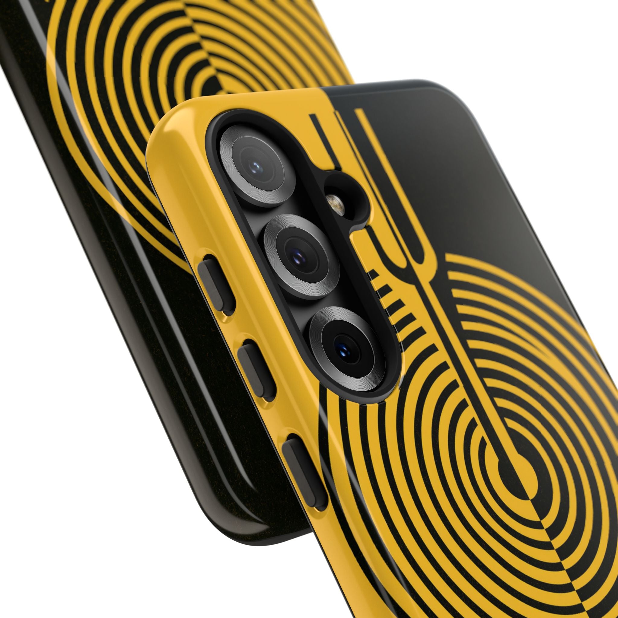 Yellow Tough Phone Case for Samsung - Voltage Sector Pulse