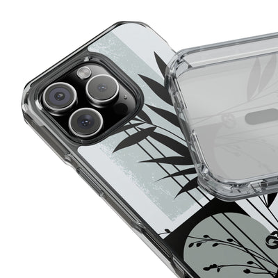 Grey Impact MagSafe Phone Case for iPhone - Sage Bamboo Noir
