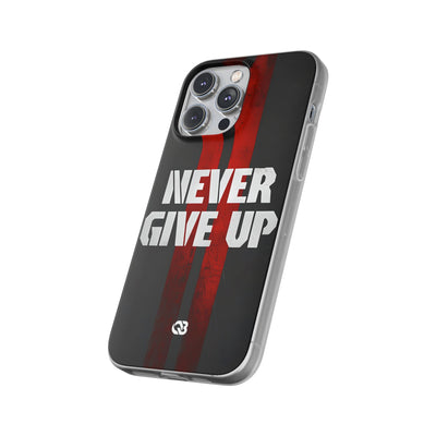 Crimson Grit Resolve · Soft Custodia per iPhone