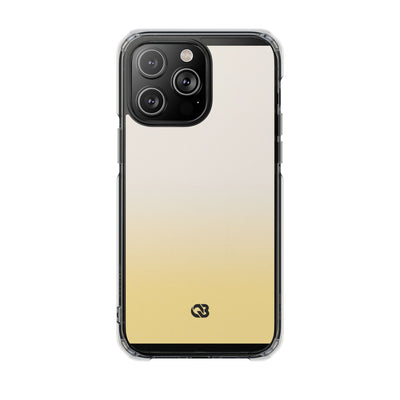 Solar Cream Ombre · Clear Impact Magnetic Phone Case for iPhone · Yellow