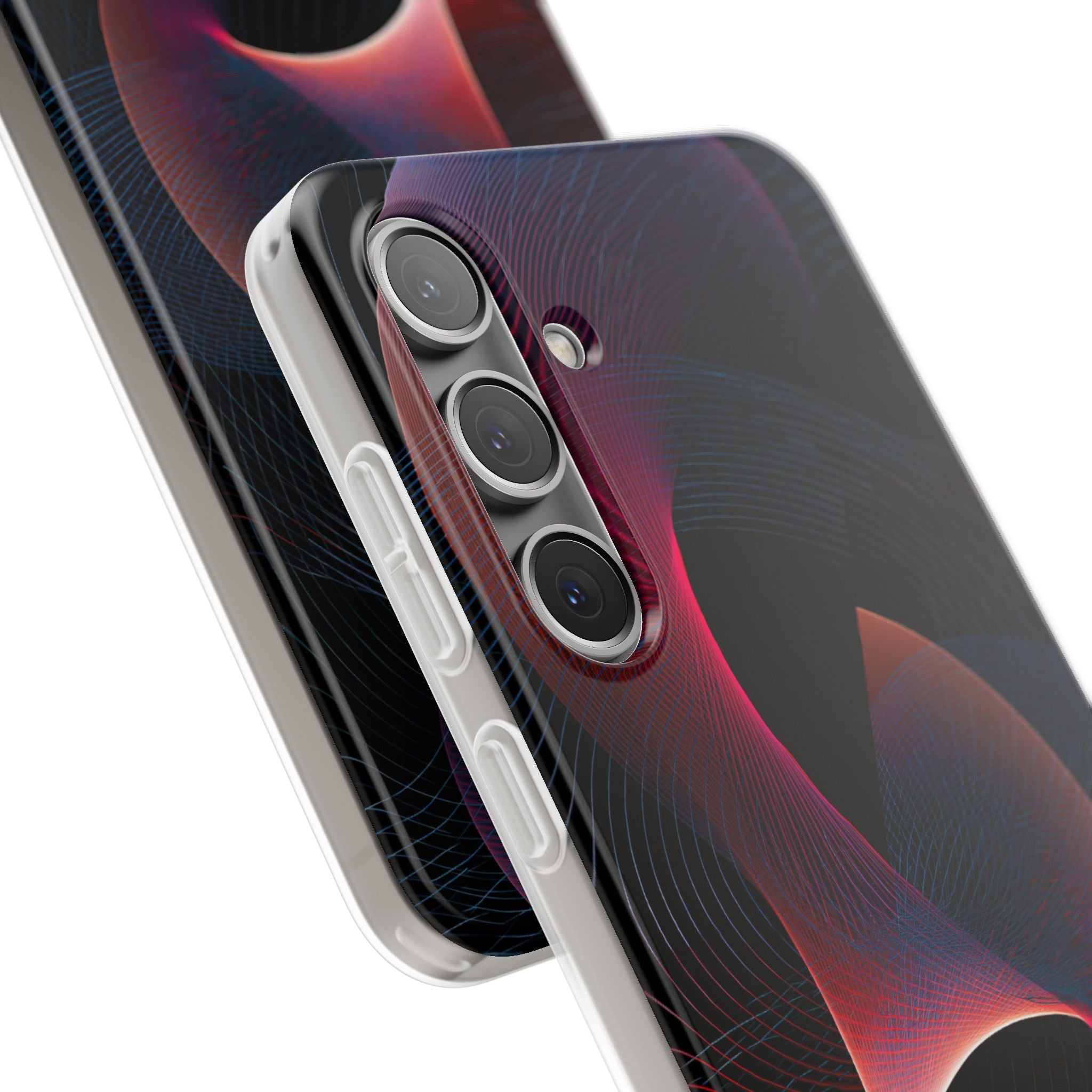 Black Lite Phone Case for Samsung - Cobalt Crimson Flux
