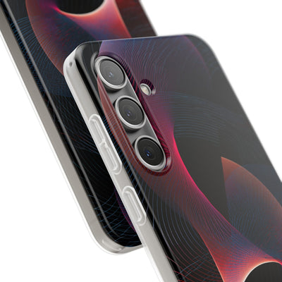 Black Lite Phone Case for Samsung - Cobalt Crimson Flux