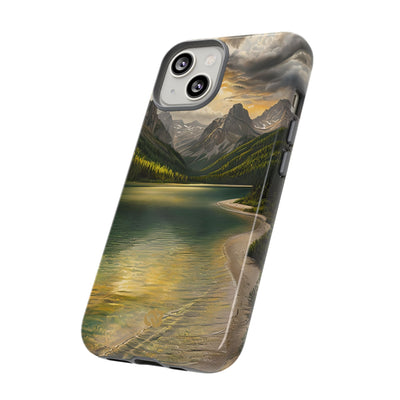 Gilded Mountain Lake · Tough Phone Case for iPhone