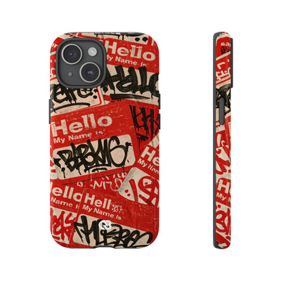 Slap Tag Collage · Tough Phone Case for iPhone · Red