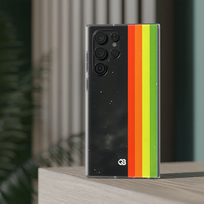 Retro Galactic Stripes · Soft Handyhülle für Samsung