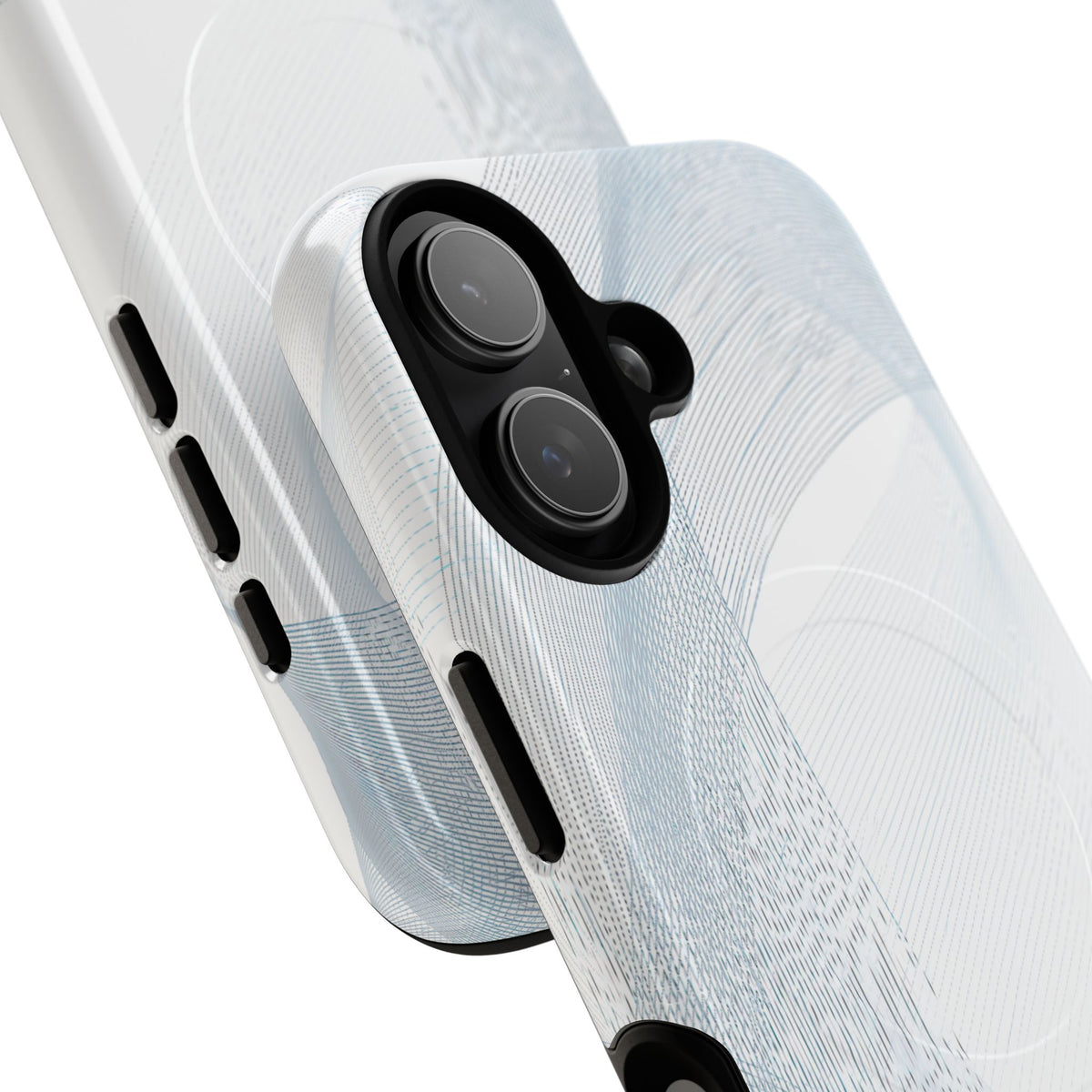 Glacial Contour Waves · Tough 2.0 Magnetic Phone Case for iPhone · White