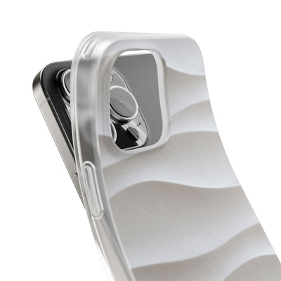 White Lite Phone Case for iPhone - Arctic Flow Ridges