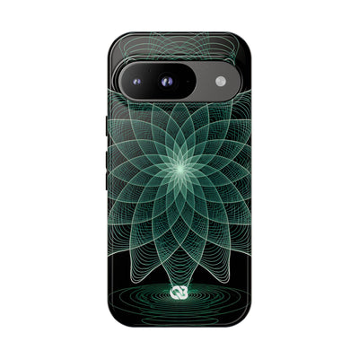Verdant Harmonic Bloom · Tough Phone Case for Pixel ·  Black