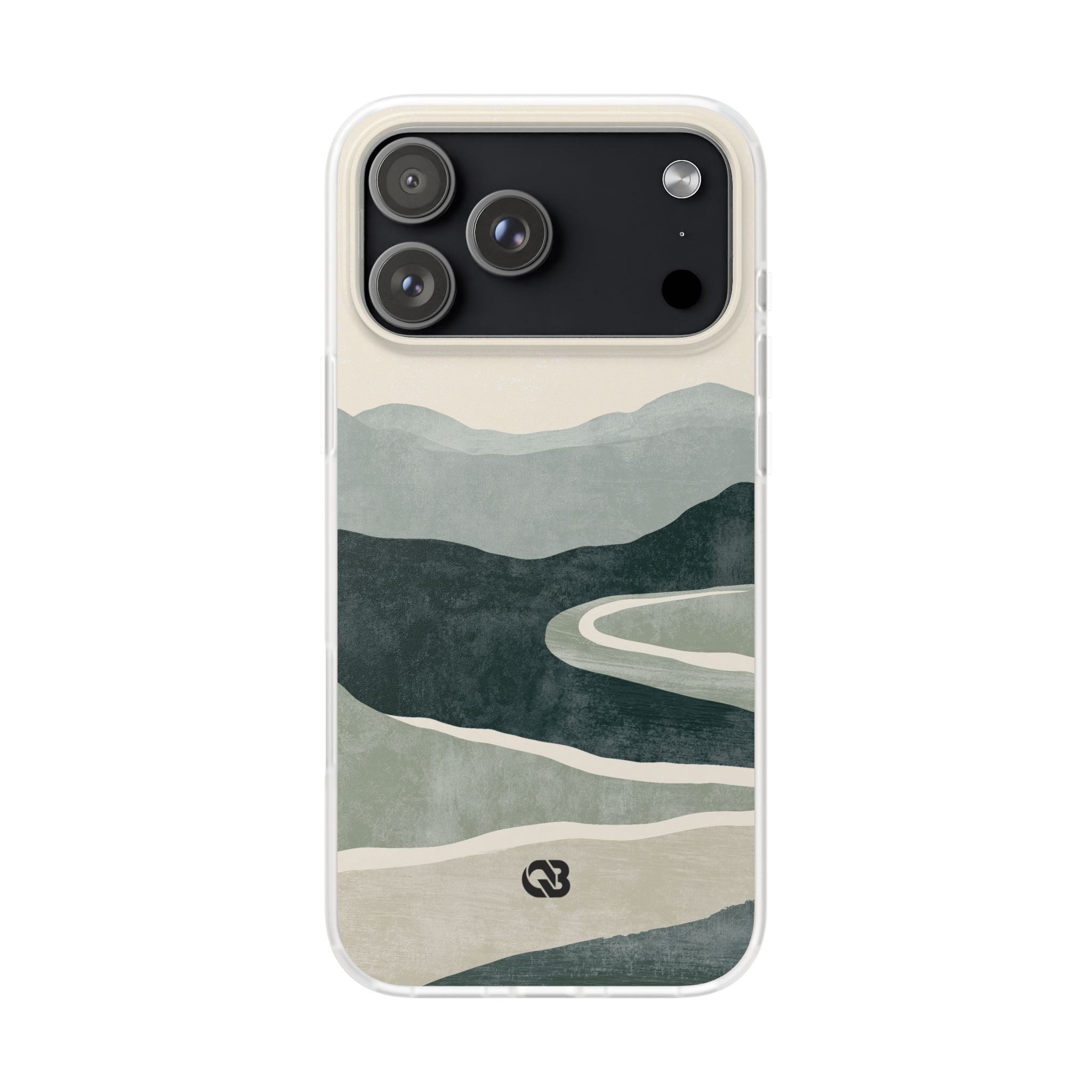 Green Lite Phone Case for iPhone - Misty Sage Valley