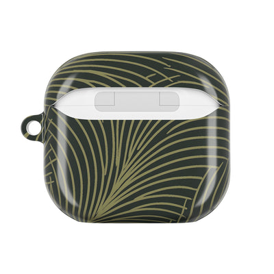 Midnight Palm Frond · Hard Case for AirPods & AirPods Pro · Green