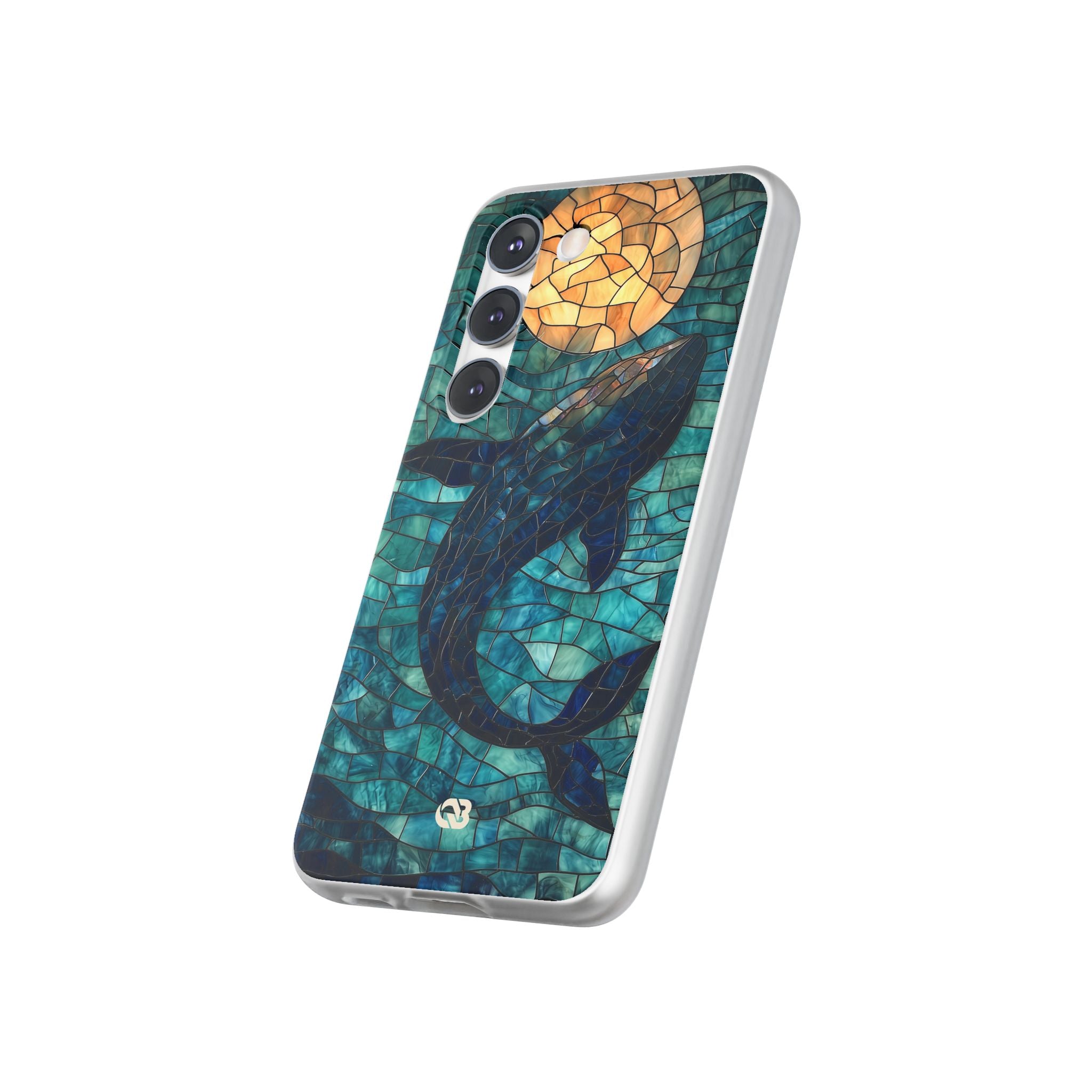 Stained Moon Whale · Soft etui na telefon dla Samsung