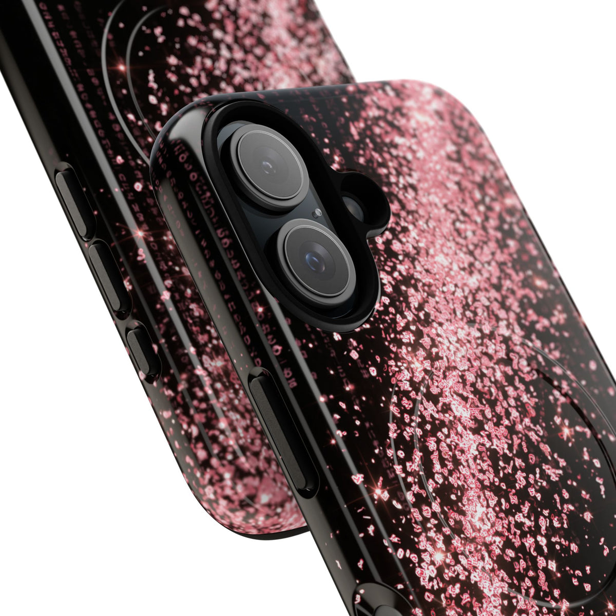 Rose Digital Cascade · Tough 2.0 Magnetic Phone Case for iPhone · Pink