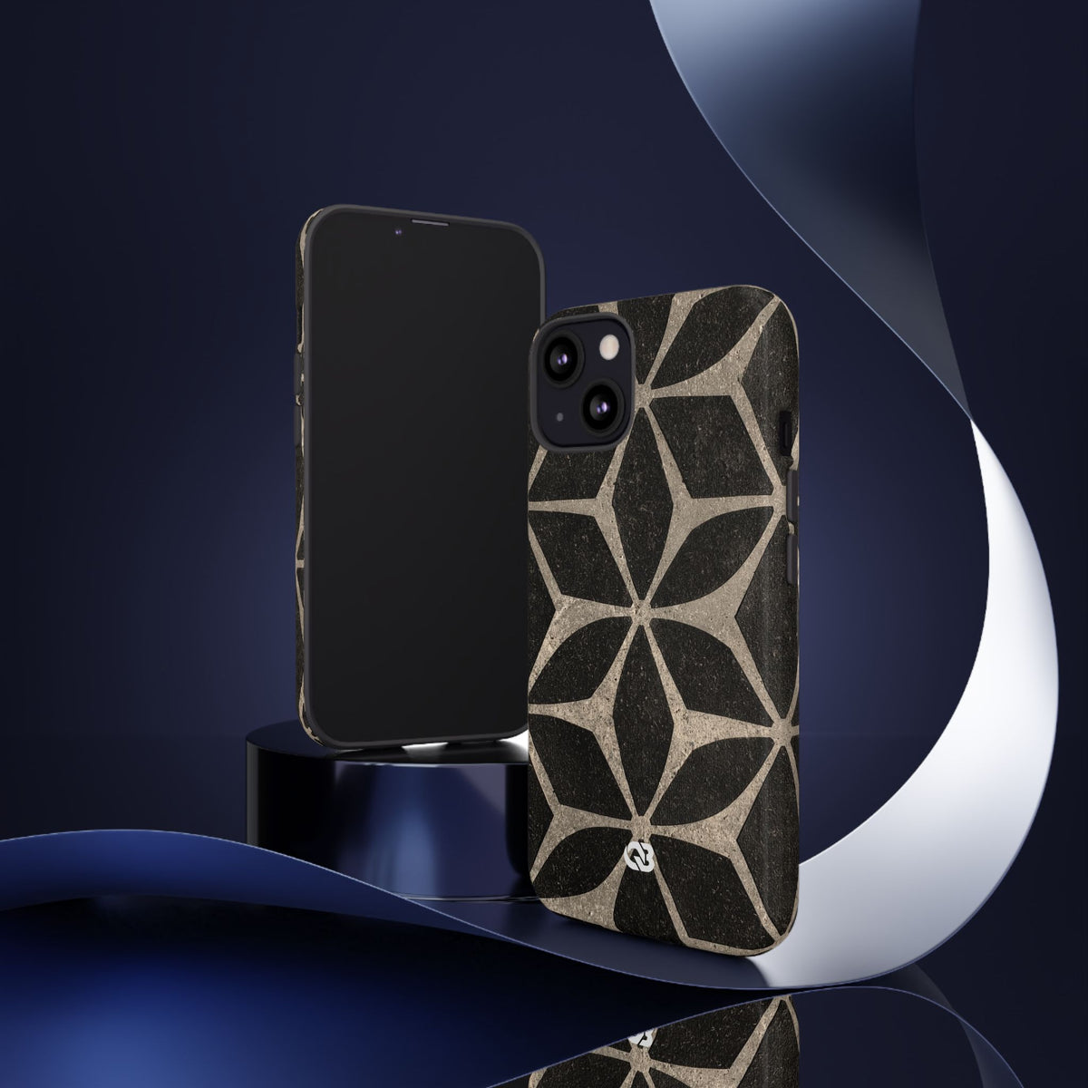 Concrete Mosaic Star · Tough Phone Case for iPhone · Black