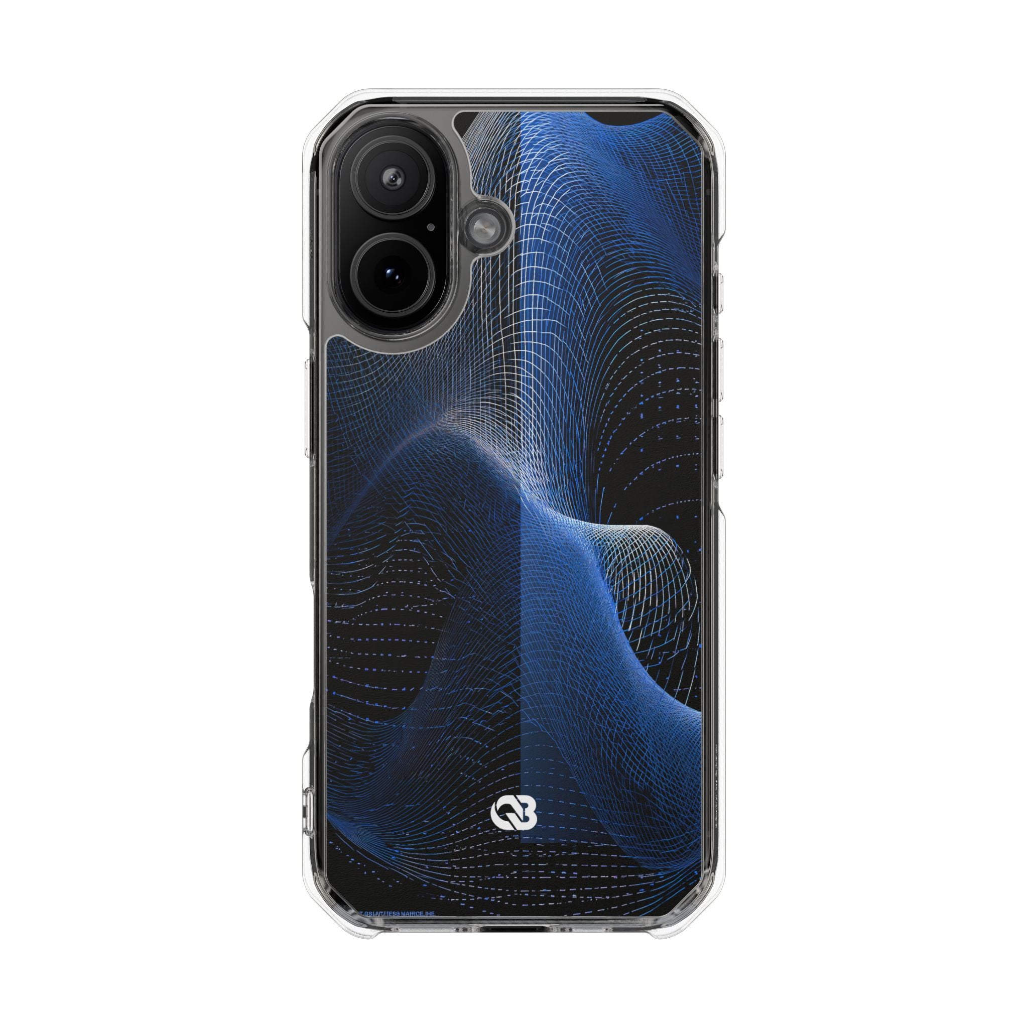 Blue Impact MagSafe Phone Case for iPhone - Electric Blue Flux