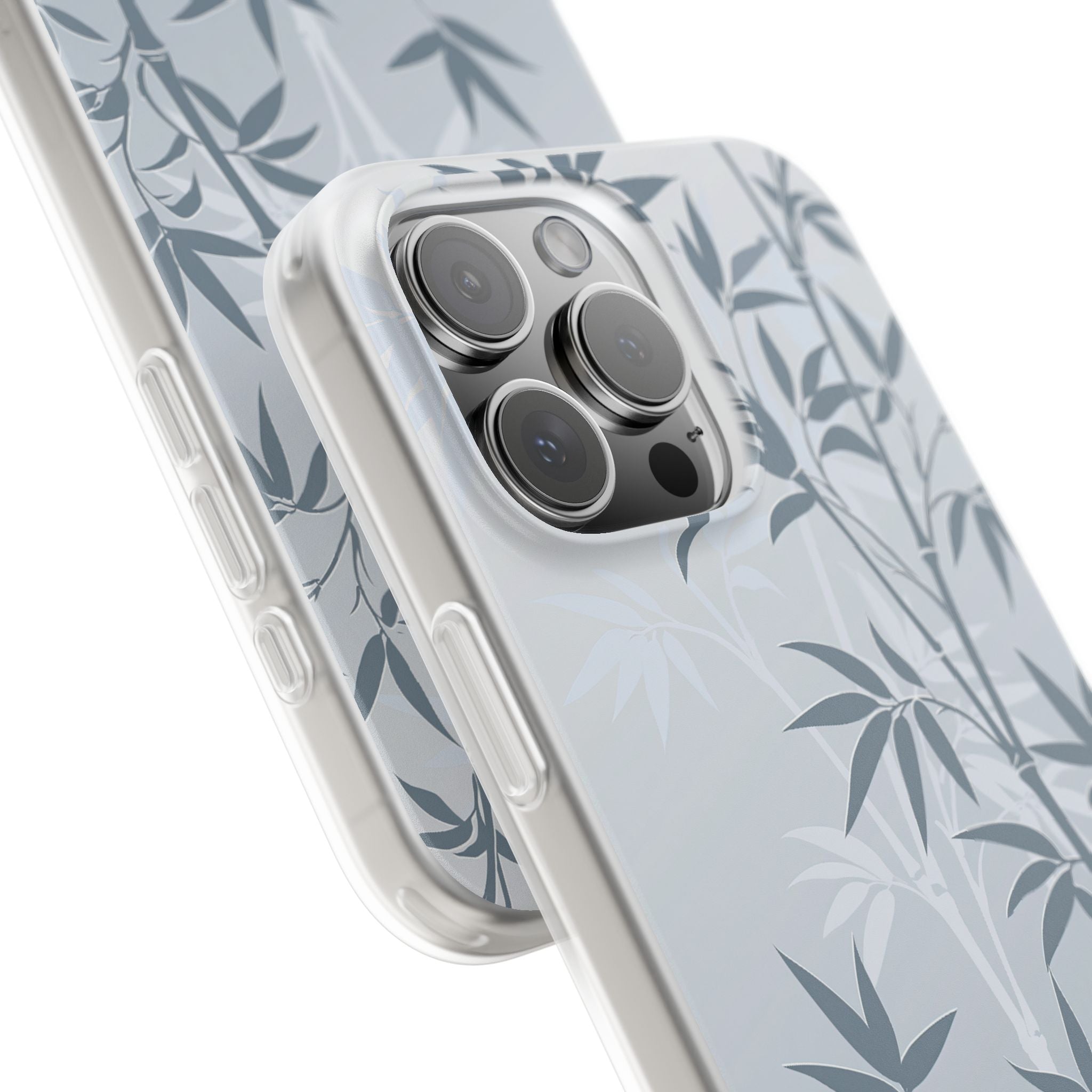 Blue Lite Phone Case for iPhone - Slate Bamboo Shadow