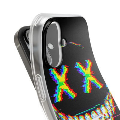 Glitch Grin Distortion · Soft Handyhülle für iPhone