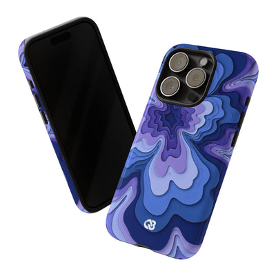 Periwinkle Strata Bloom · Tough Phone Case for iPhone · Purple