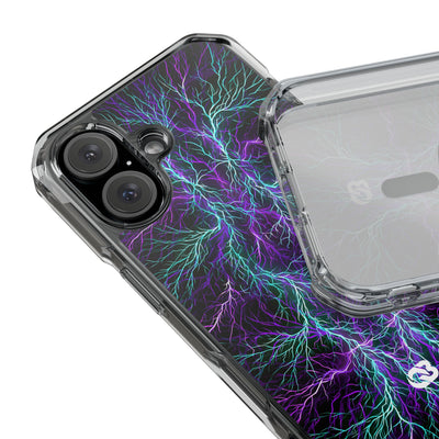 Electric Plasma Arbor · Clear Impact Magnetic Phone Case for iPhone · Purple