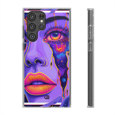 Violet Cosmic Gaze · Soft Custodia per Samsung