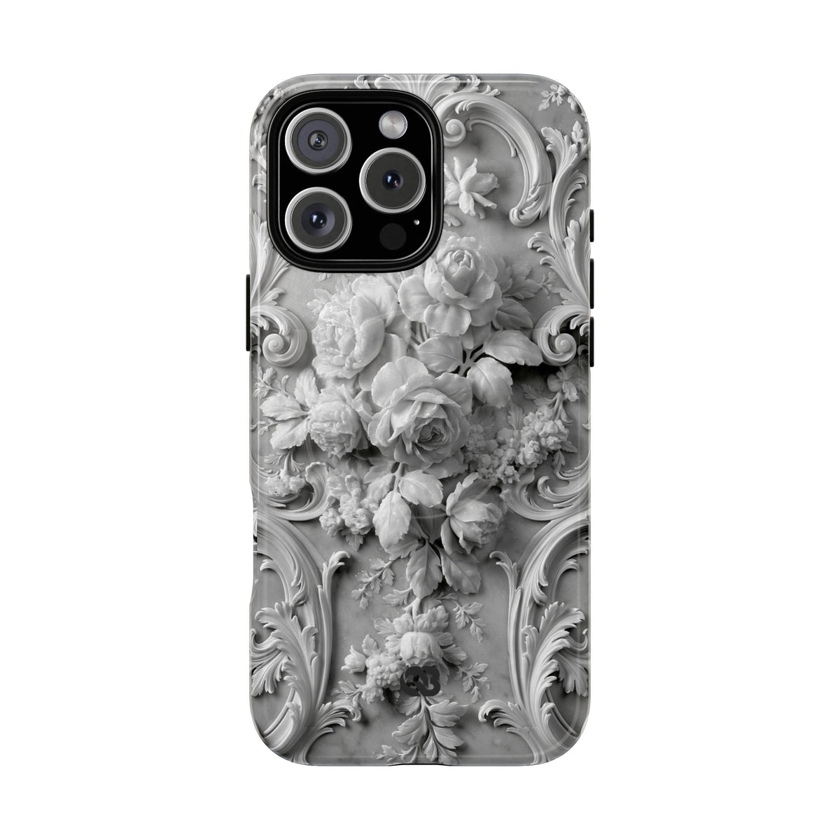 Rococo Marble Rose · Tough 2.0 Magnetic Phone Case for iPhone · White